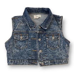ChiQle Jean Vest Jacket Size Large